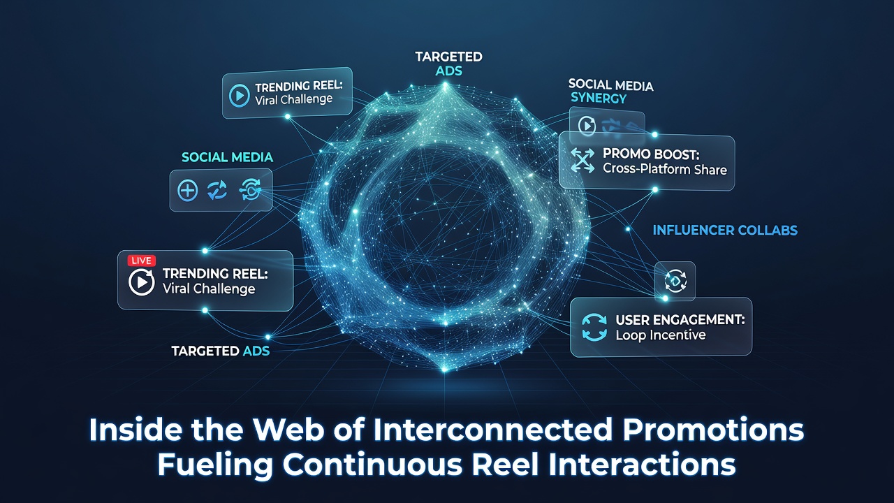 Network diagram showing linked bonus systems across reel gaming platforms