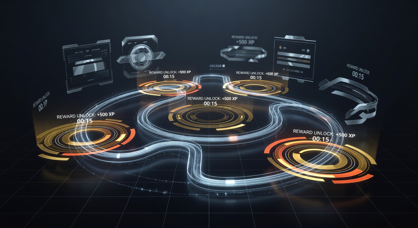 Player pathing map with overlaid timer indicators and branching reel routes