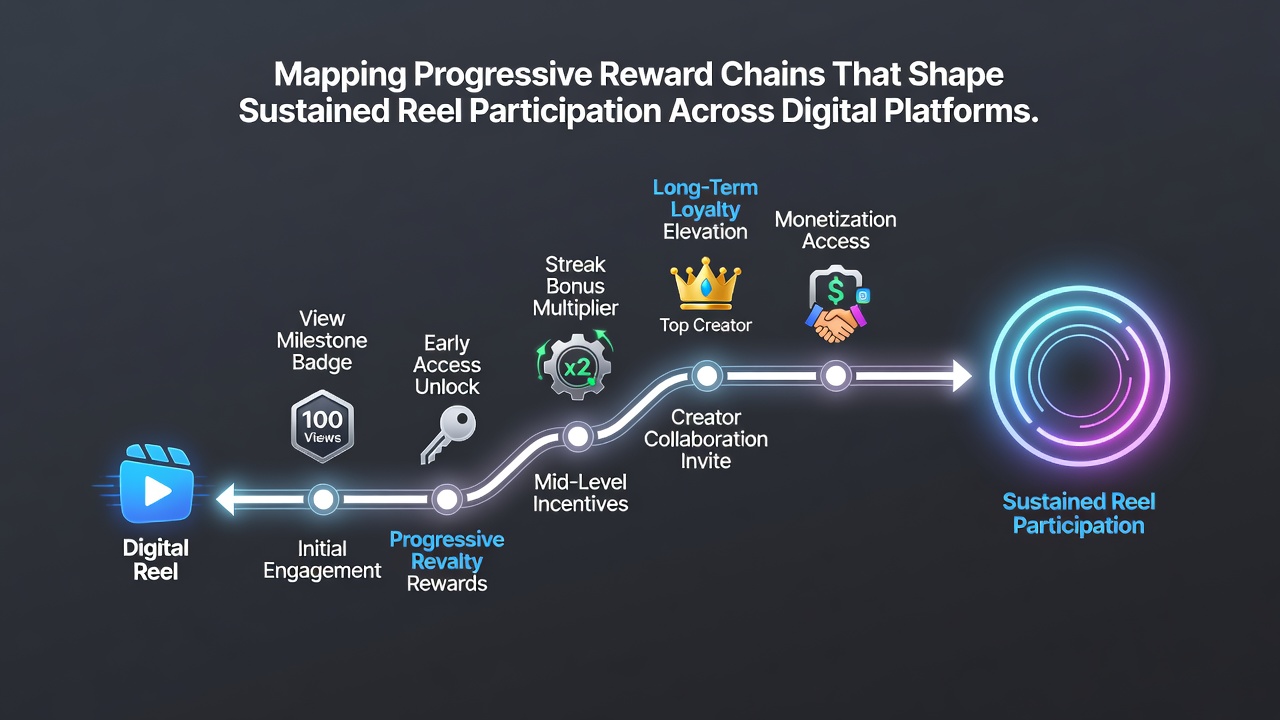 Screenshot of a mobile app interface displaying a multi-stage reward chain with progress indicators and bonus tiers
