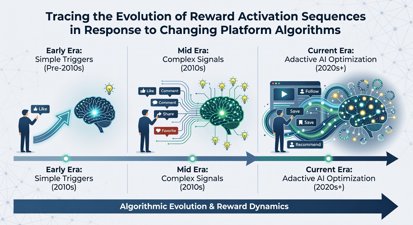 Illustration showing mid-stage algorithmic adjustments affecting reward activation timing in reel systems