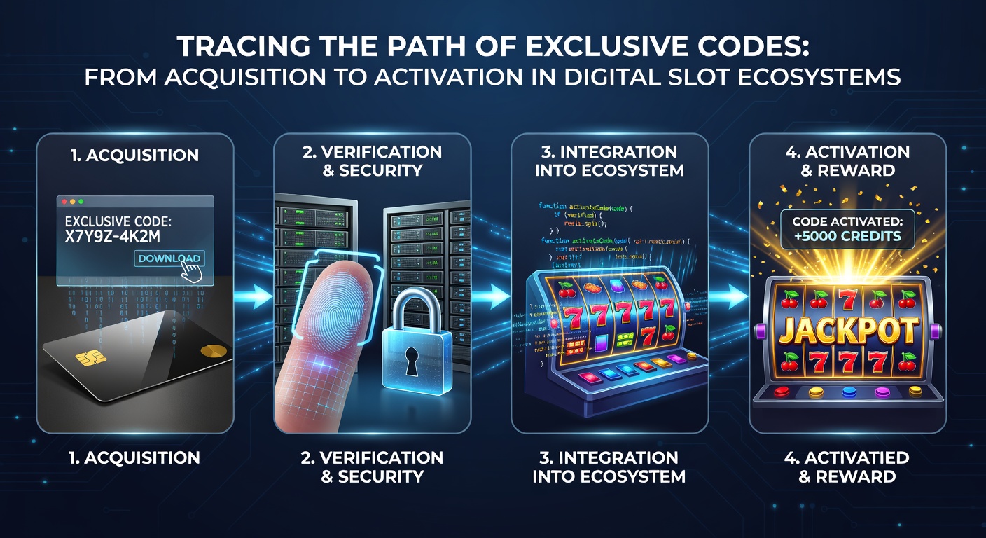 Backend system flowchart illustrating code verification and slot game activation sequence